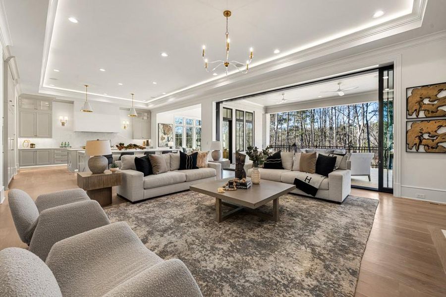 Furnished interior view inside a new home in , Milton (Image 59).