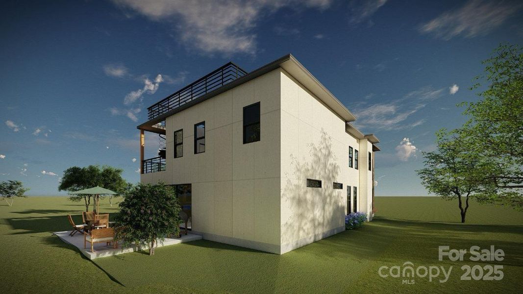 Exterior details and patio area of a home in , Charlotte (Image 4).