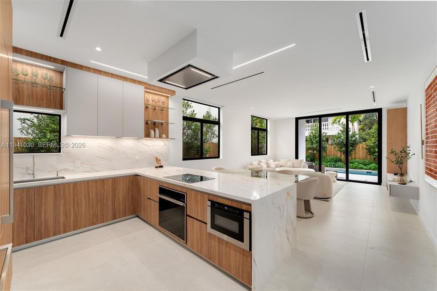 Furnished interior view inside a new home in , Miami (Image 6).