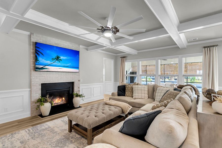 Furnished interior view inside a new home in Sea Island Preserve, Johns Island (Image 13).