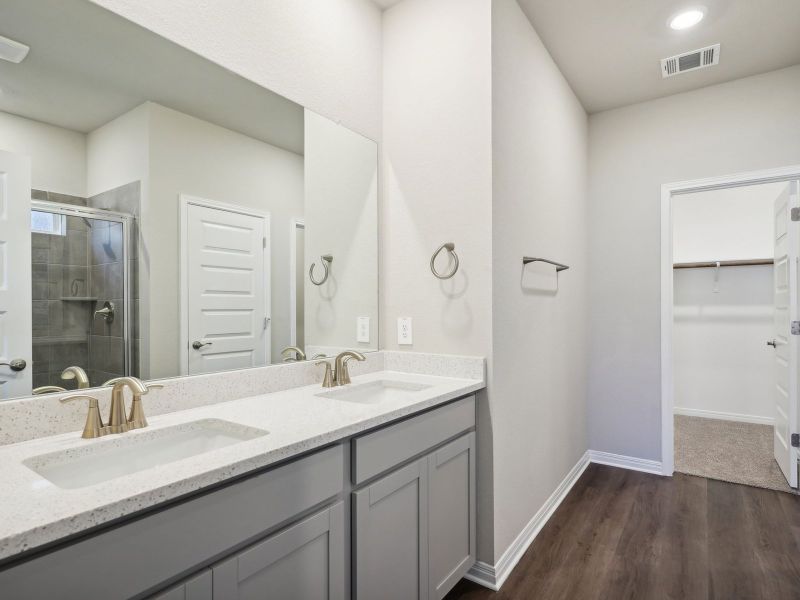 Furnished interior view inside a new home in Turner's Crossing - Reserve Collection, Buda (Image 4).