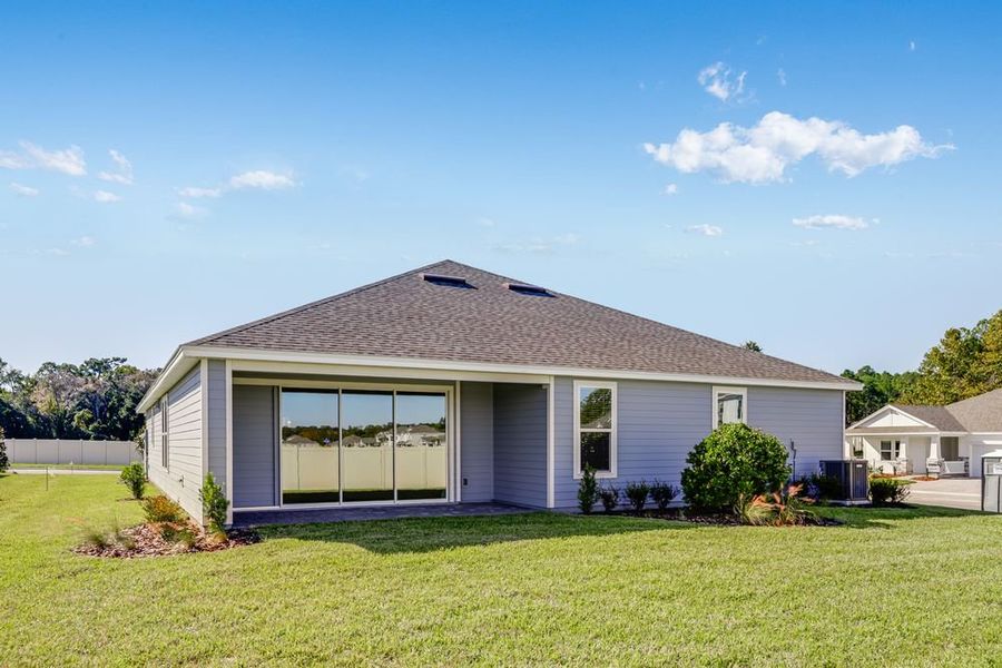 Exterior details and patio area of a home in Headwaters at Lofton Creek, Yulee (Image 4). Exterior details and patio area of a home in Headwaters at Lofton Creek, Yulee (Image 4).