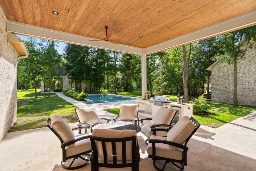 Exterior details and patio area of a home in , Tomball (Image 28).