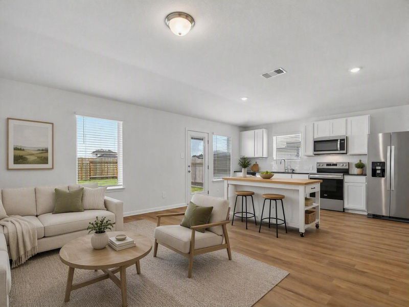 Furnished interior view inside a new home in Eastern Wells, Jarrell (Image 3).