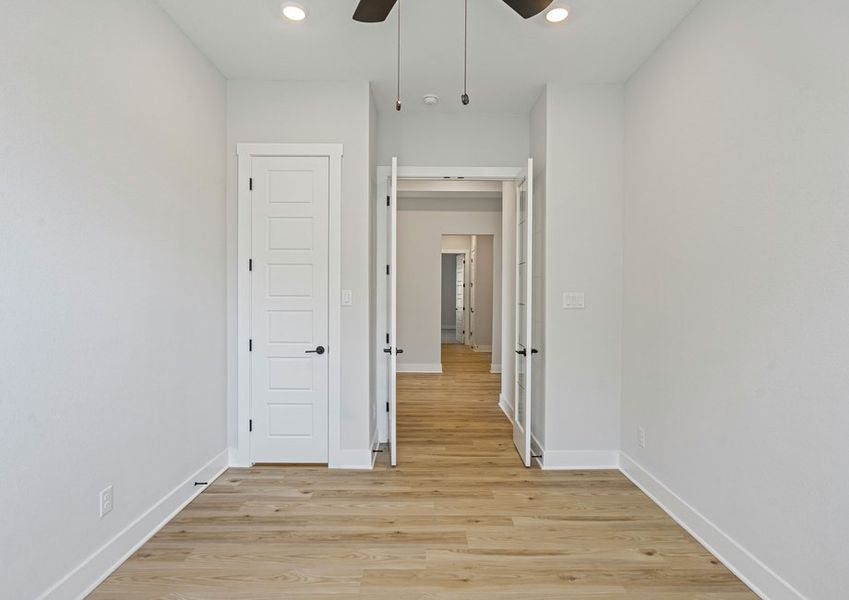 The flex room provides a versatile space.