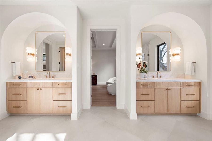 Furnished interior view inside a new home in , Dallas (Image 5).