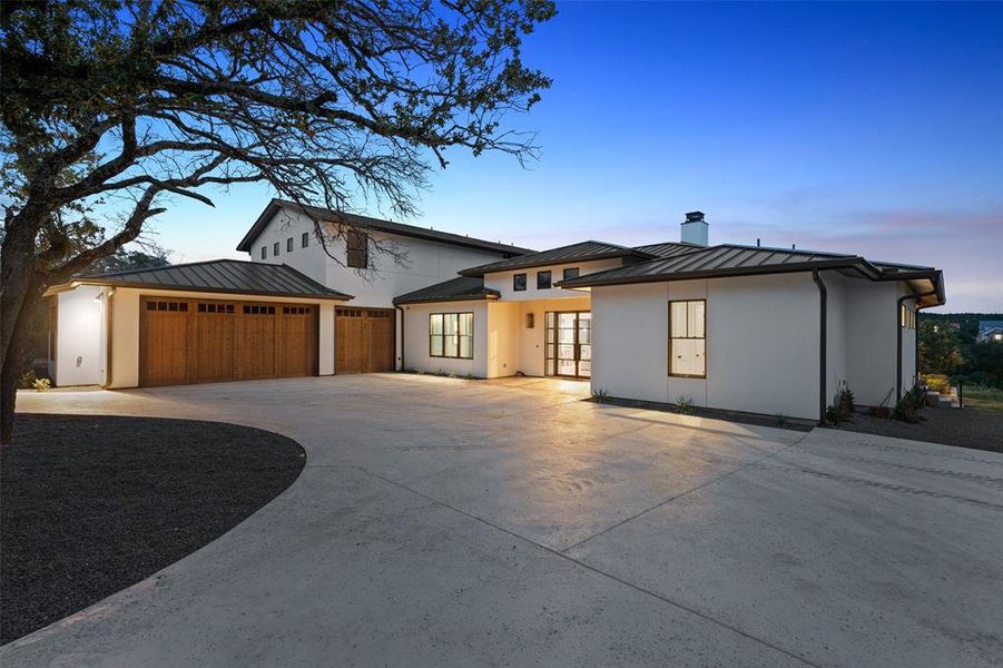 Front entry circular driveway