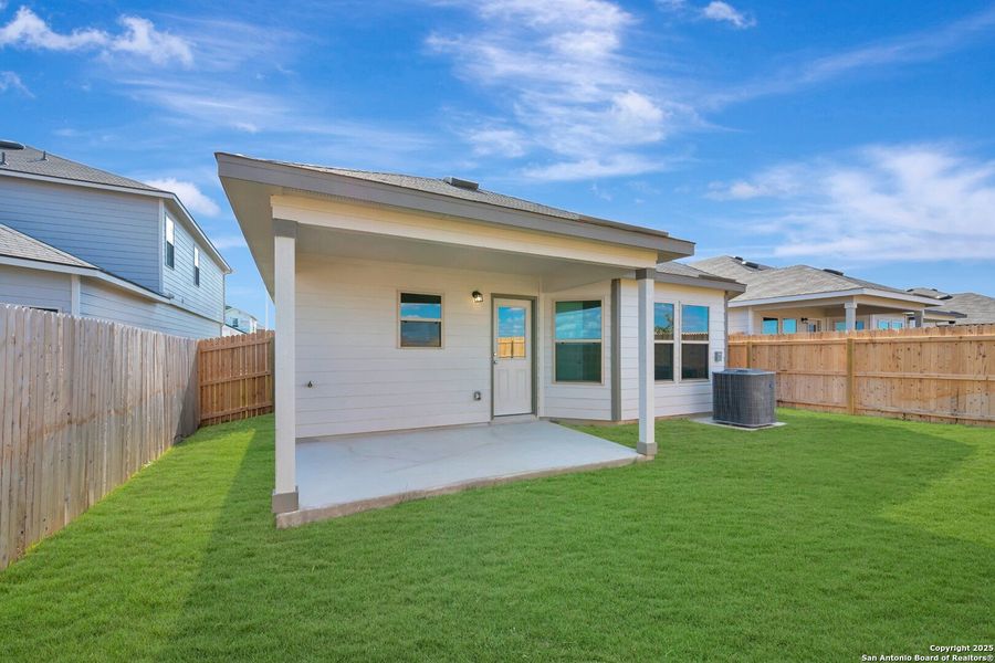 Exterior details and patio area of a home in Park Place, New Braunfels (Image 18). Exterior details and patio area of a home in Park Place, New Braunfels (Image 18).