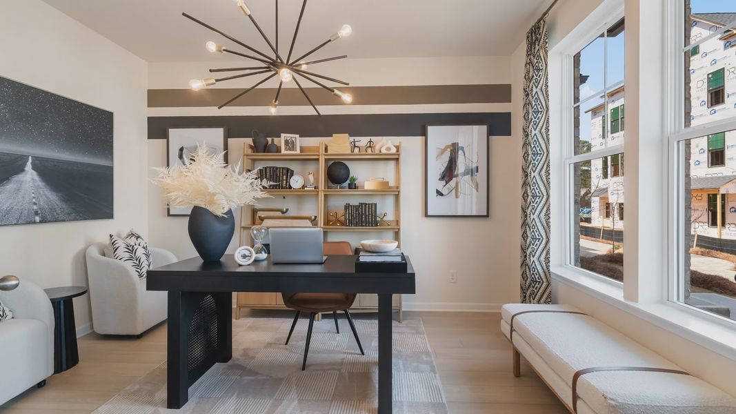 Furnished interior view inside a new home in Silverock, McDonough (Image 6).