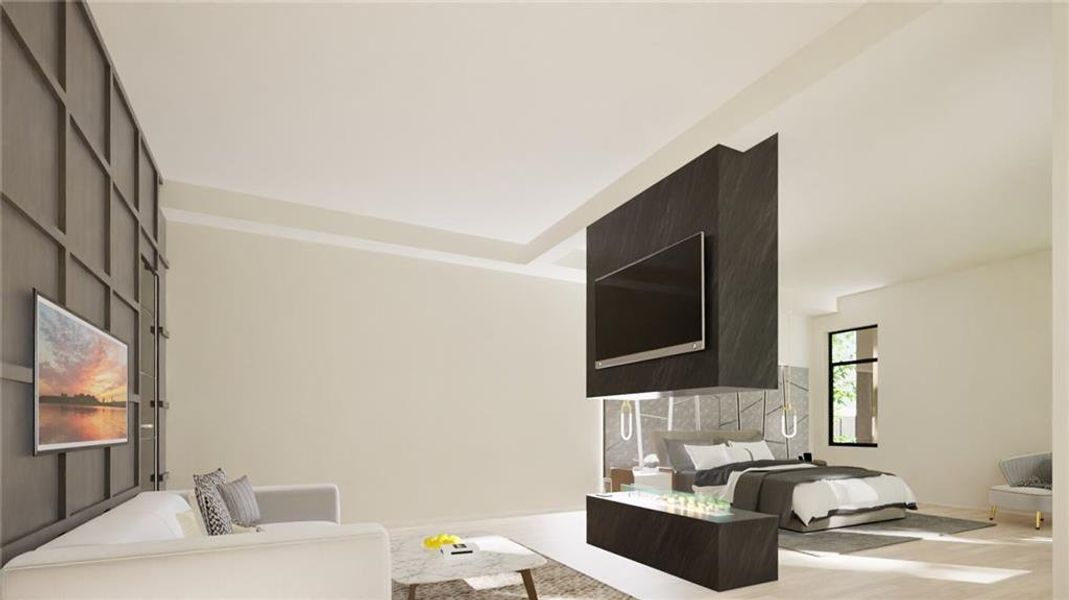 Furnished interior view inside a new home in , Atlanta (Image 6). Furnished interior view inside a new home in , Atlanta (Image 6).