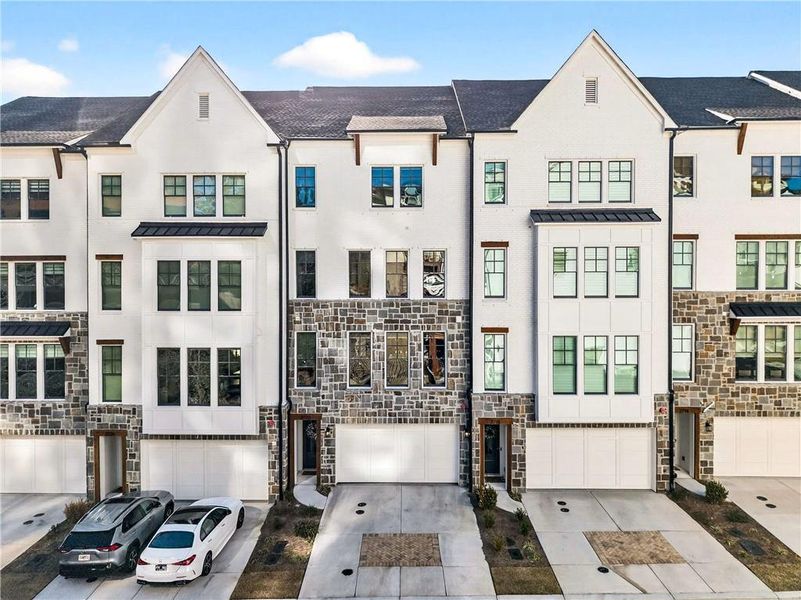 Front exterior of a new home in , Atlanta, GA, highlighting curb appeal (Image 25).