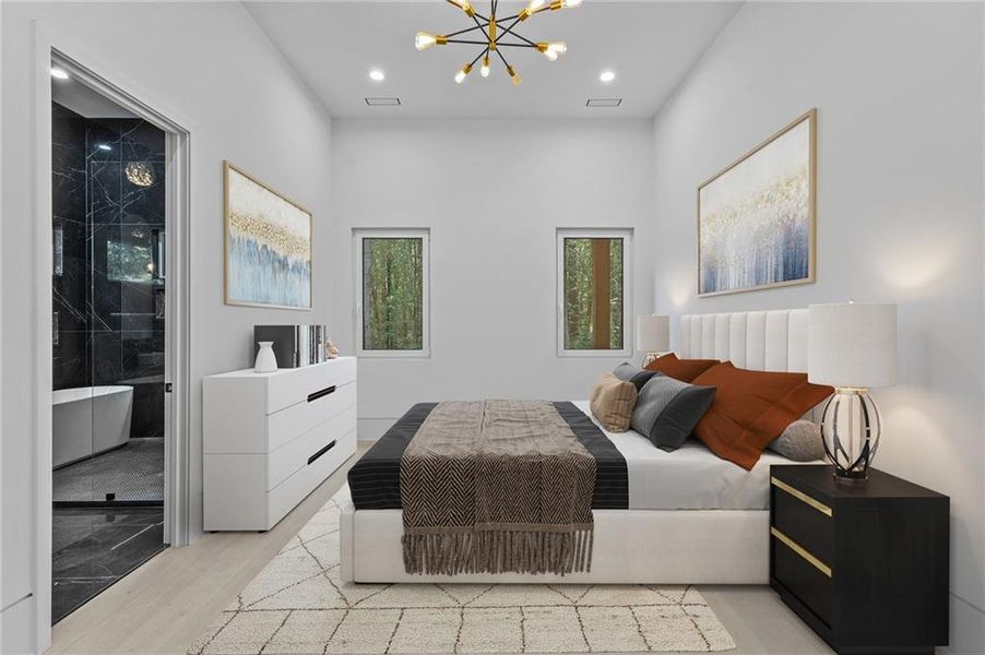 Furnished interior view inside a new home in , Winder (Image 8).