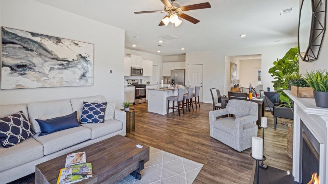 Furnished interior view inside a new home in Keebler Meadows, Johnson City (Image 7).