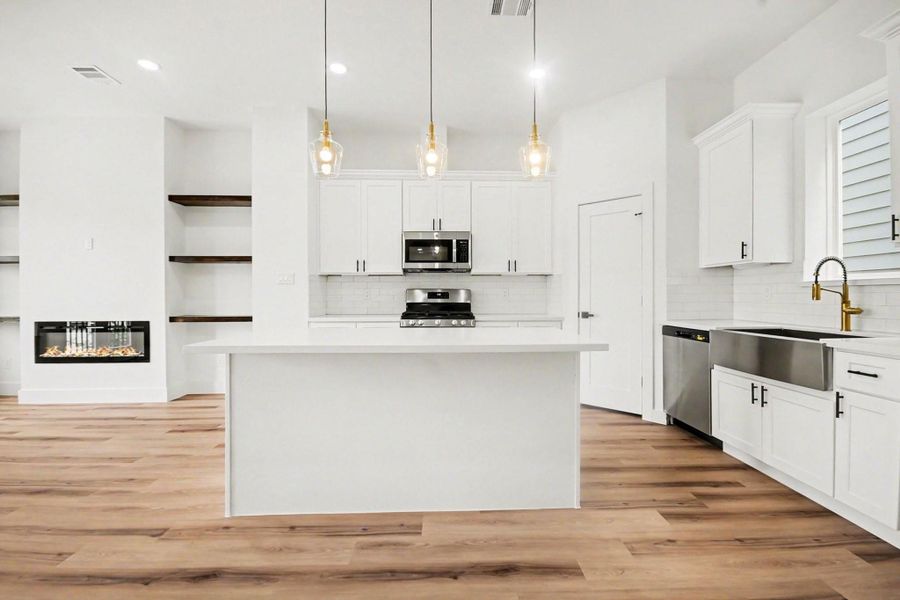 Furnished interior view inside a new home in , Houston (Image 12).