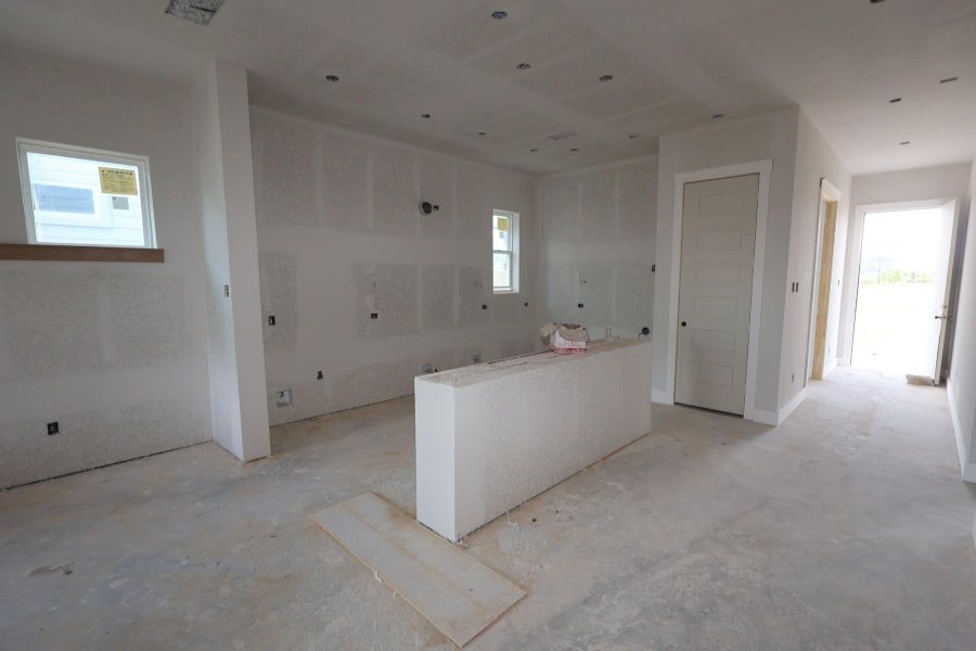 In-progress construction of a new home in Elyson - Grove Row Collection, Katy, TX (Image 10).