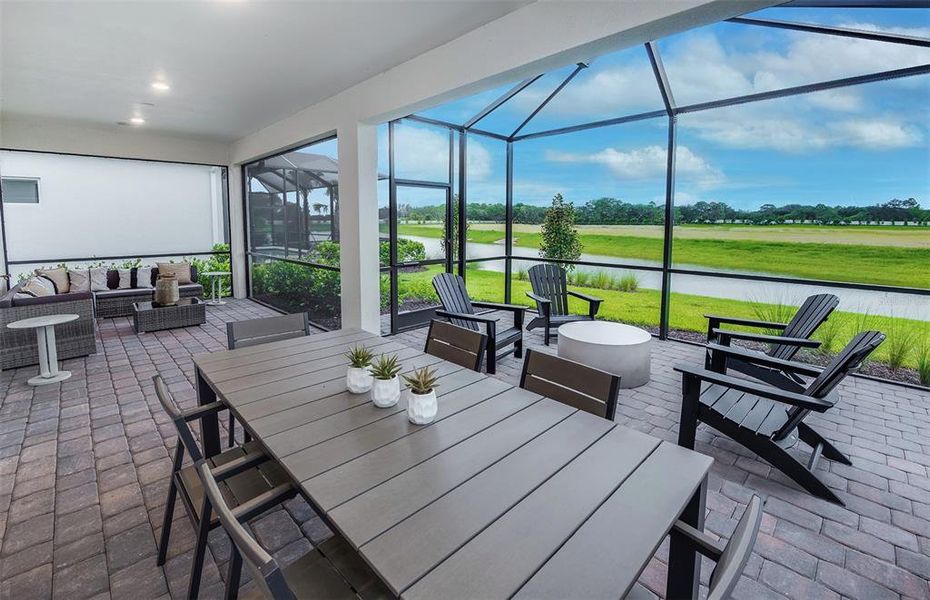Exterior details and patio area of a home in BeachWalk by Manasota Key, Englewood (Image 19).