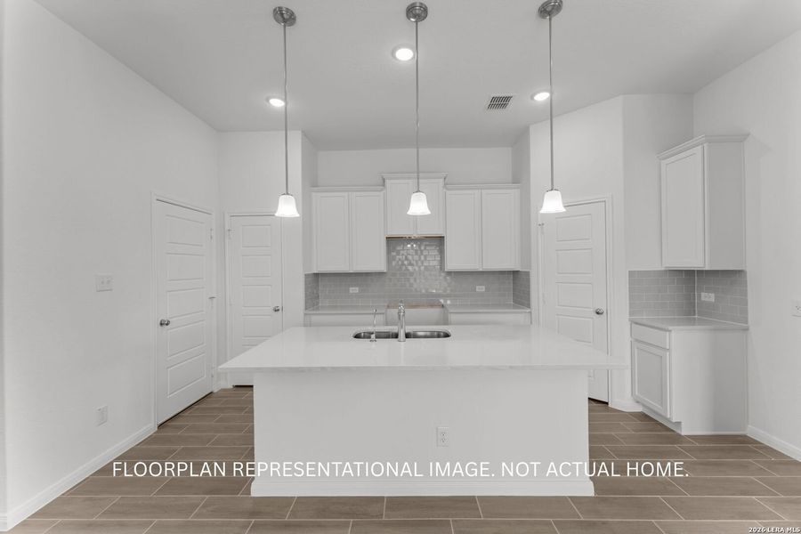 Furnished interior view inside a new home in High Branch, San Marcos (Image 5).
