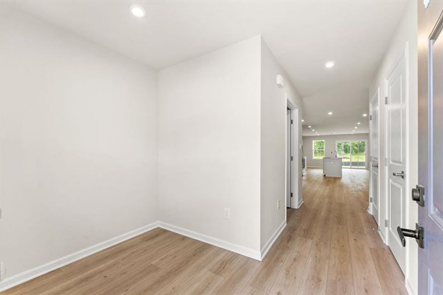 Spacious, unfurnished interior of a new home in Bell Creek Single Family Homes, Winnabow (Image 12). Spacious, unfurnished interior of a new home in Bell Creek Single Family Homes, Winnabow (Image 12).