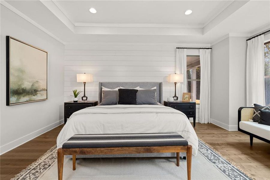 Furnished interior view inside a new home in Soleil Belmont Park, Canton (Image 43).
