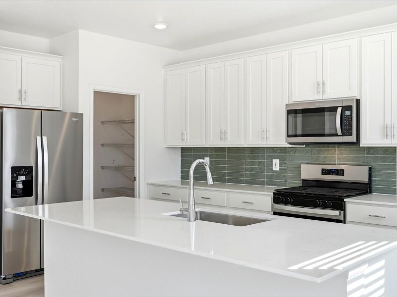 Furnished interior view inside a new home in Poudre Heights: The Alpine Collection, Windsor (Image 4).