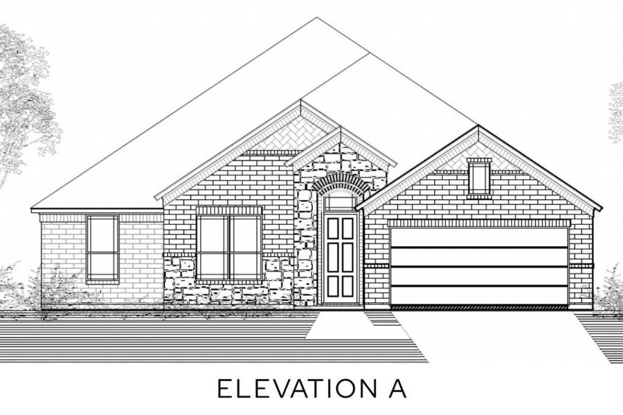 Representative rendering of the exterior for the The Henderson by Lillian Custom Homes (Image 3).