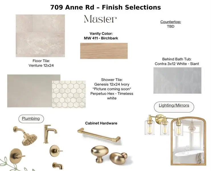 Sample of building materials used in homes in Lincoln Pointe, Van Alstyne (Image 4).