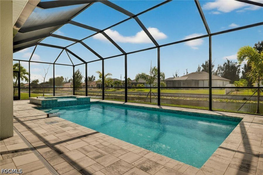 Exterior details and patio area of a home in Cape Coral, Cape Coral (Image 24).