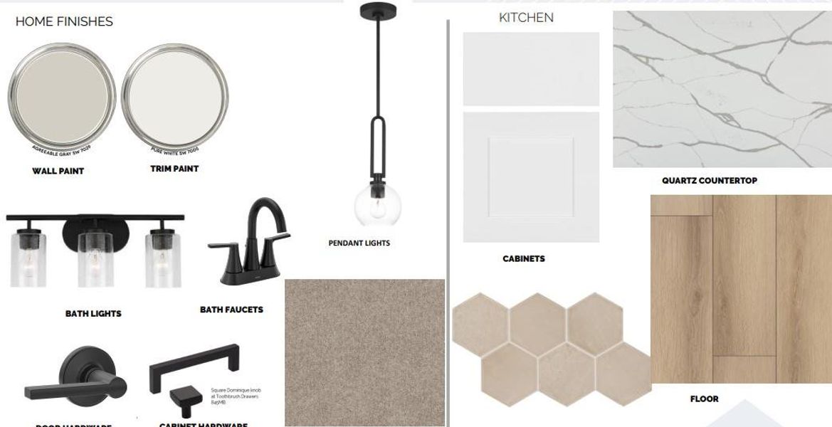 Sample of building materials used in homes in Edgewood, Leander (Image 5).