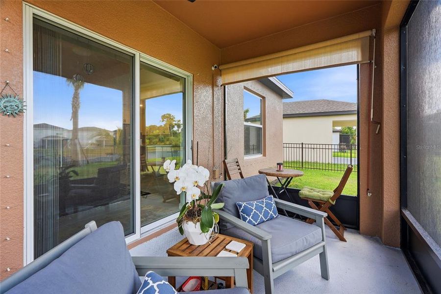 Exterior details and patio area of a home in Summerwoods, Parrish (Image 23).