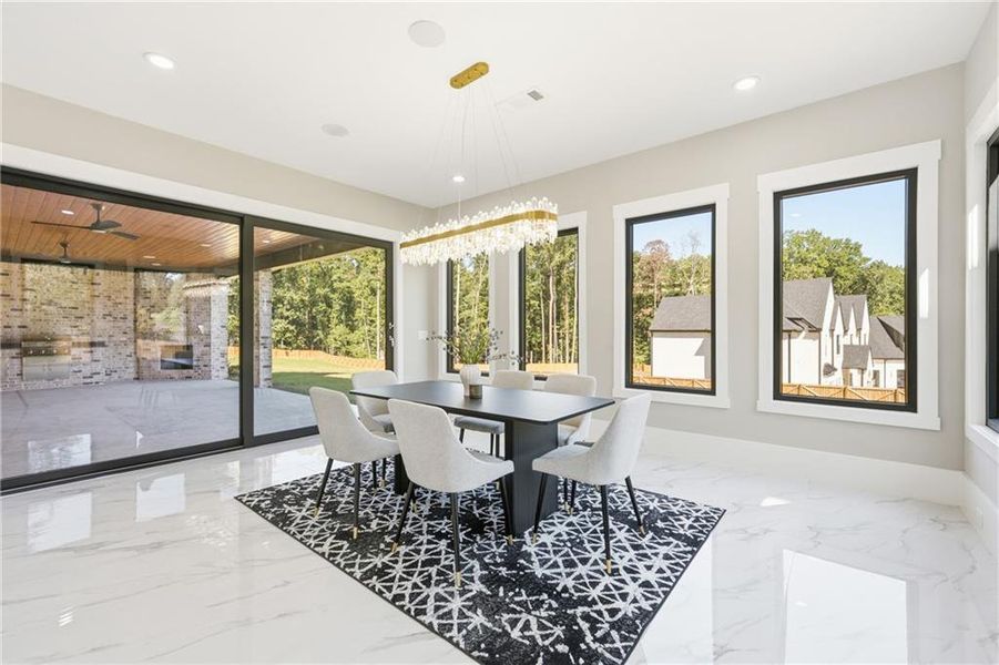 Furnished interior view inside a new home in , Dacula (Image 37).