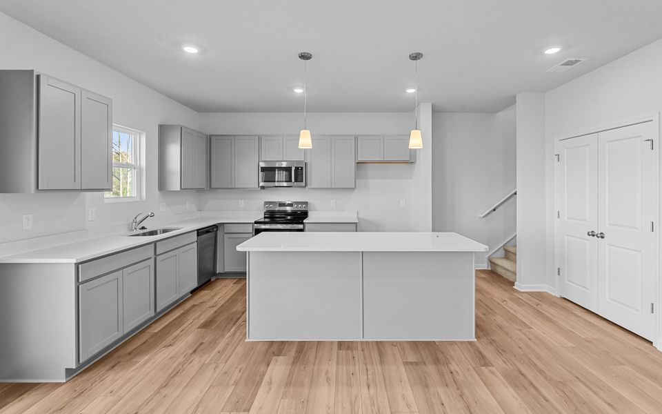 Furnished interior view inside a new home in Bell West, Kernersville (Image 5). Furnished interior view inside a new home in Bell West, Kernersville (Image 5).