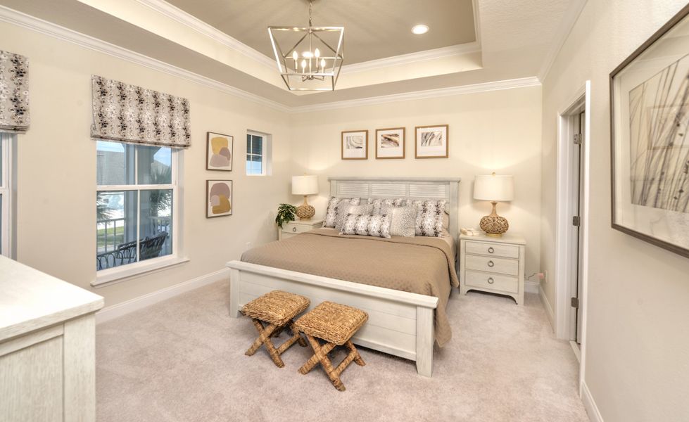 Representative furnished interior of a home built from the Castillo - C - Townhome Series by ICI Homes in West End at Town Center, Ponte Vedra (Image 12).