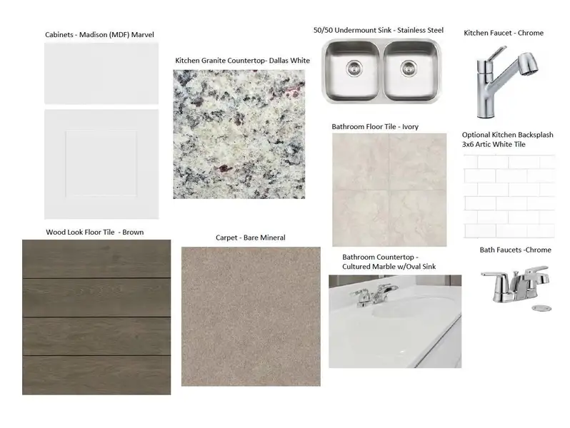 Sample of building materials used in homes in Willow Springs, Buda (Image 4).