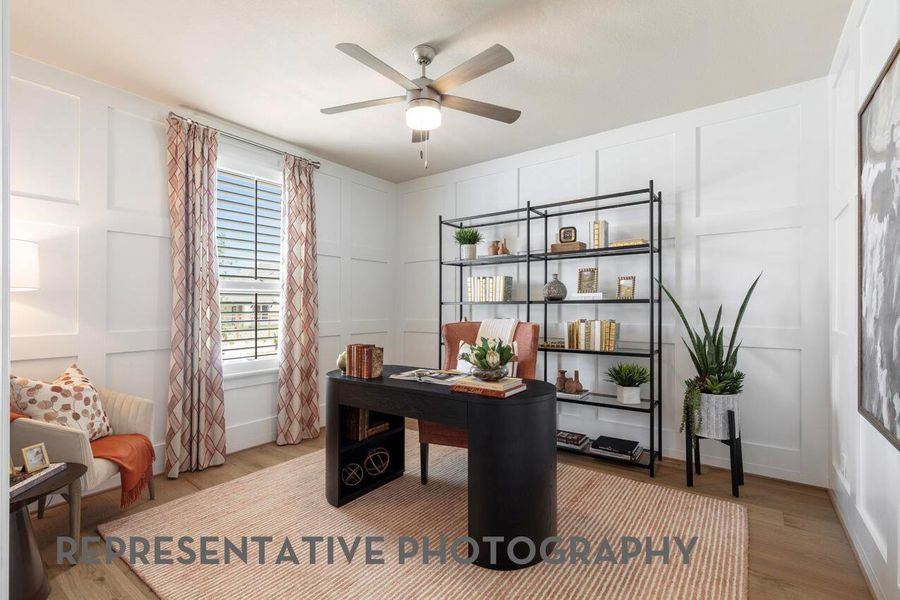 Furnished interior view inside a new home in Easton Park, Austin (Image 18).