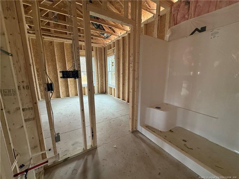 Primary bathroom area