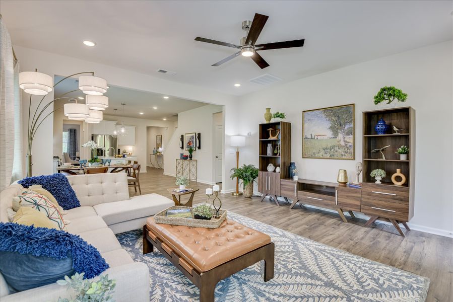 Furnished interior view inside a new home in Heritage Bay, Sumter (Image 9). Furnished interior view inside a new home in Heritage Bay, Sumter (Image 9).