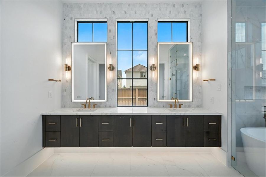 Furnished interior view inside a new home in Fields, Frisco (Image 14).