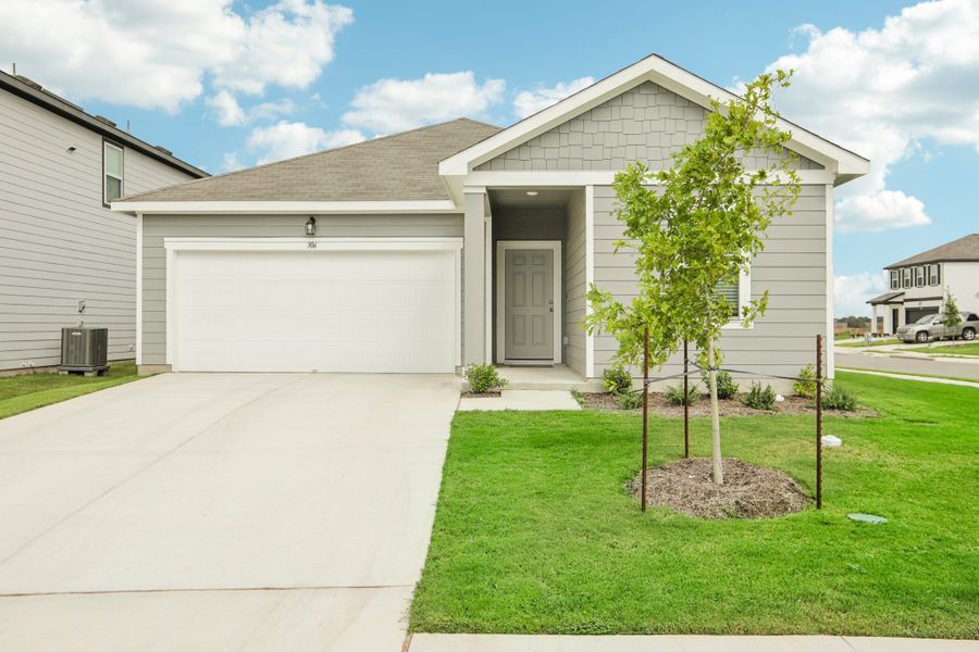 Exterior details and patio area of a home in Castlewood South, Taylor (Image 1).