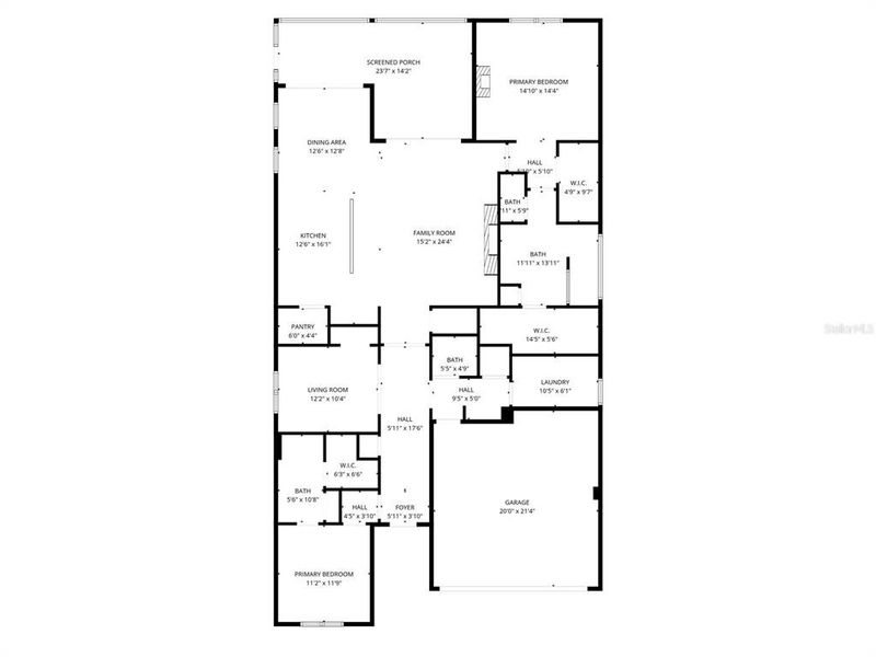 2D floor plan layout of this home in , Parrish, FL (Image 5).