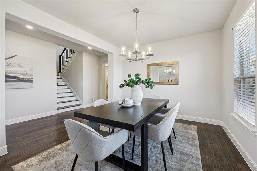 Furnished interior view inside a new home in Mockingbird Heights, Midlothian (Image 9).