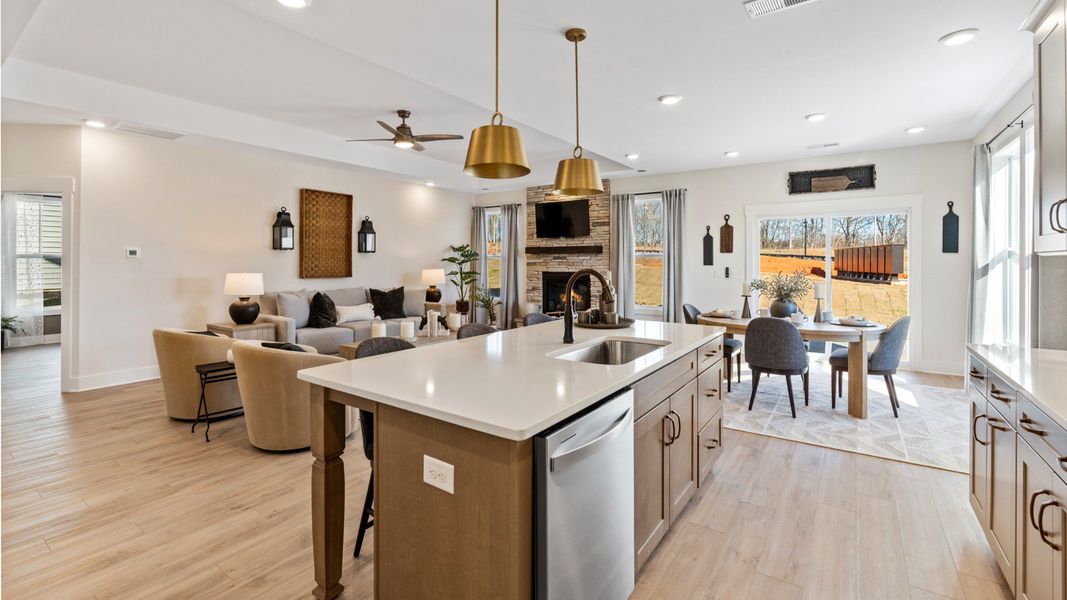 Representative furnished interior of a home built from the Middleton by DRB Homes in Iris Meadows, Moore (Image 5).