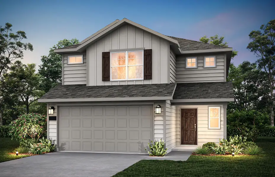 Representative exterior photo of a completed home built from the Coolidge by Centex in Arboretum Estates, Terrell, TX (Image 23).