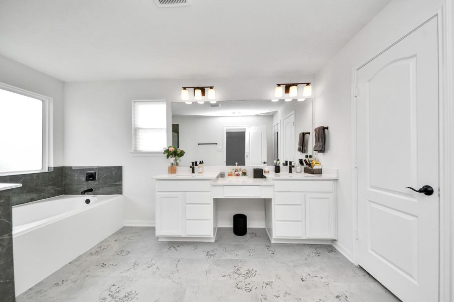 Furnished interior view inside a new home in , Cypress (Image 41).