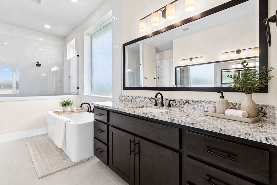 Furnished interior view inside a new home in Leander Estates, Leander (Image 11).