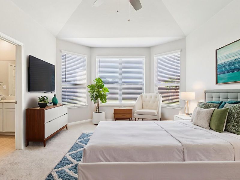 Furnished interior view inside a new home in Kallison Ranch, San Antonio (Image 8).