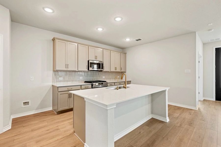 Furnished interior view inside a new home in The Cottages at Lariat, Liberty Hill (Image 8).