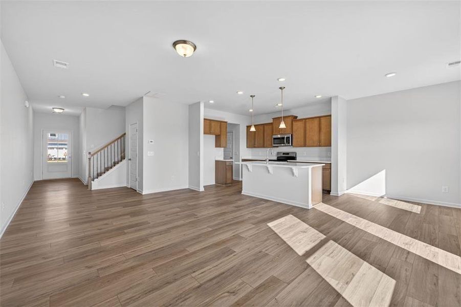 Spacious, unfurnished interior of a new home in Townes At The Stiles, Cartersville (Image 20).