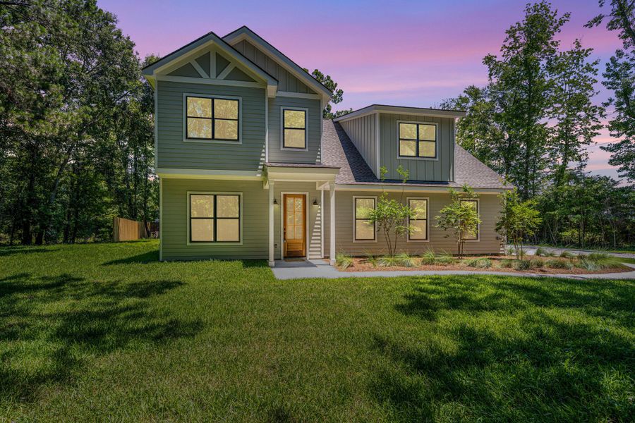 Front exterior of a new home in , Mount Pleasant, SC, highlighting curb appeal (Image 30). Front exterior of a new home in , Mount Pleasant, SC, highlighting curb appeal (Image 30).