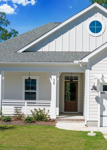 Exterior details and patio area of a home in Carolina Creek, Hampstead (Image 1). Exterior details and patio area of a home in Carolina Creek, Hampstead (Image 1).