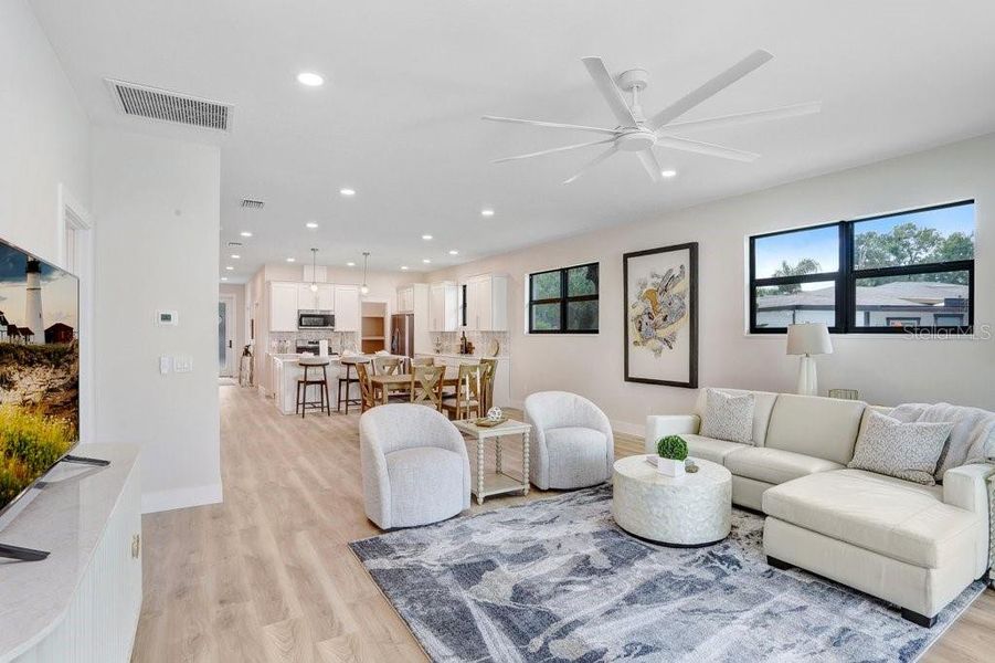 Furnished interior view inside a new home in , Tampa (Image 10).